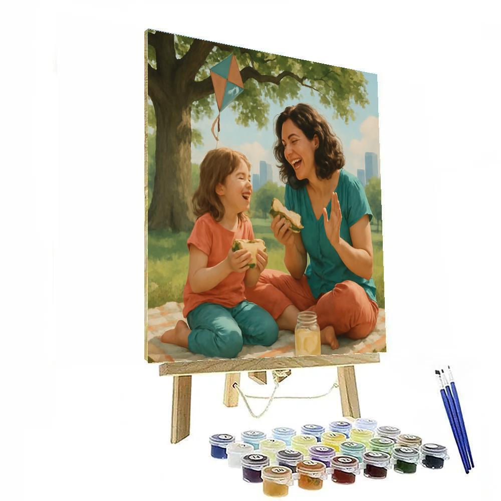 City Park Picnic Duo Numbered painting kits
