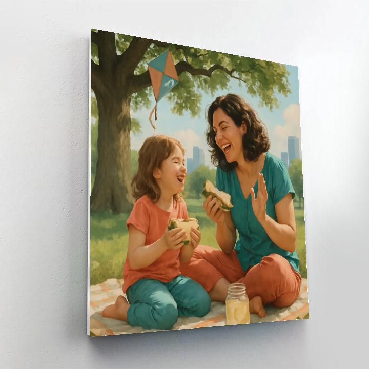 City Park Picnic Duo Numbered painting kits
