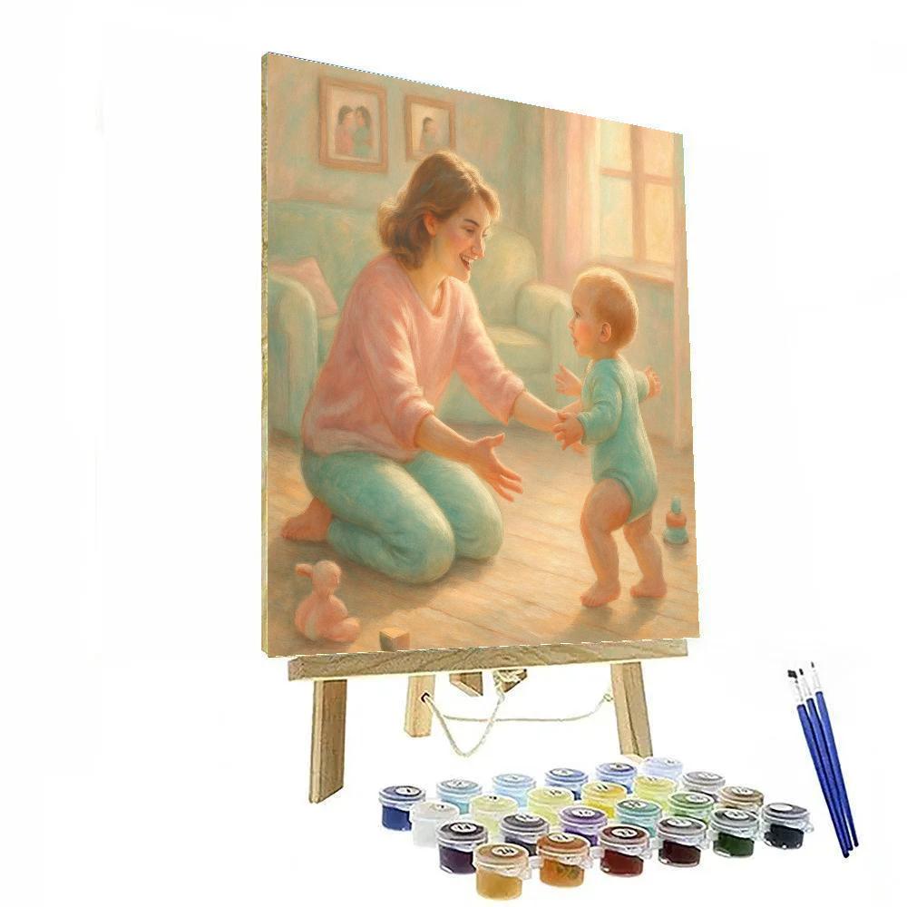 First Steps Cheer Paint by numbers art