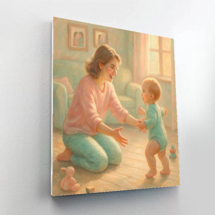 First Steps Cheer Paint by numbers art
