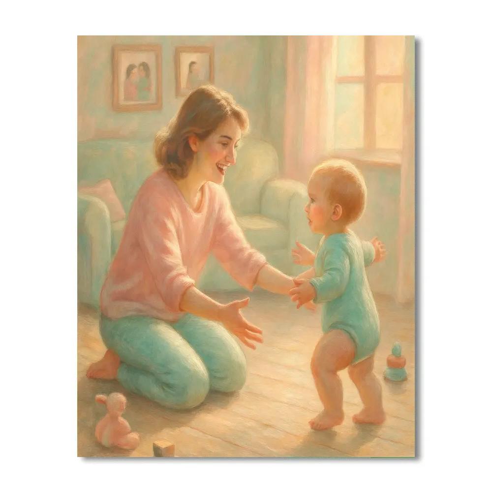 First Steps Cheer Paint by numbers art