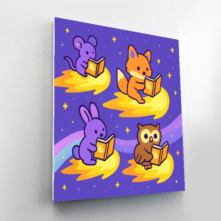 Comet Classroom Critters Painting by numbers kit