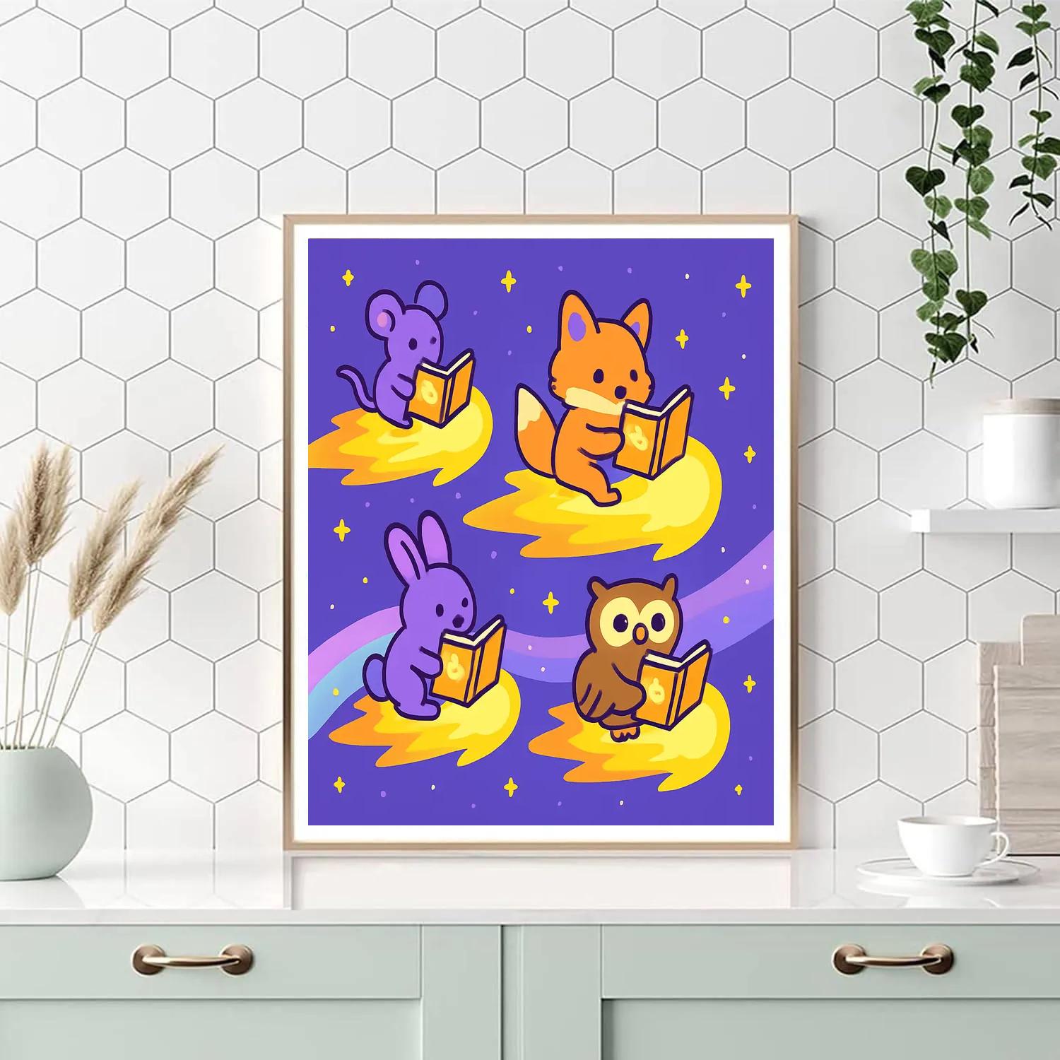 Comet Classroom Critters Painting by numbers kit