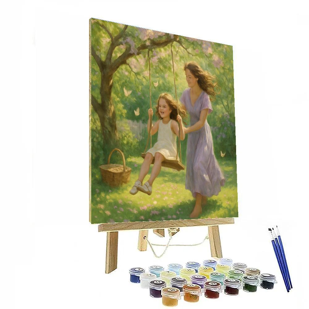 Garden Swing Whisper Number painting