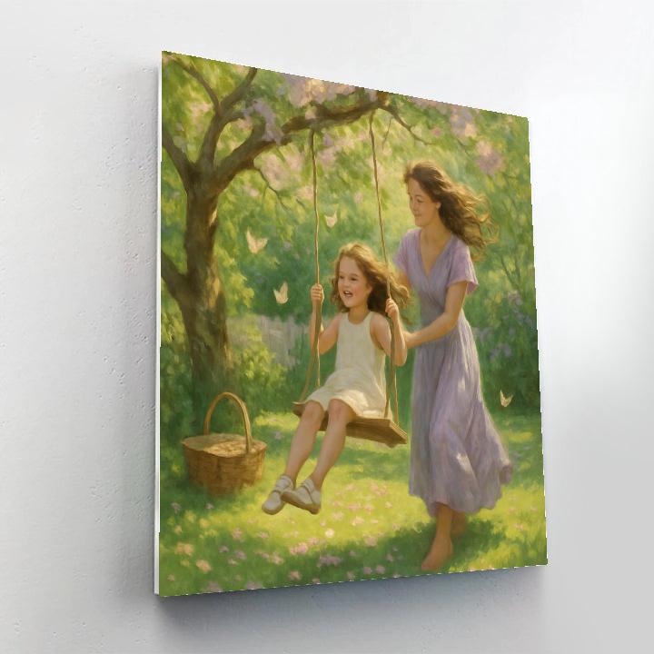 Garden Swing Whisper Number painting