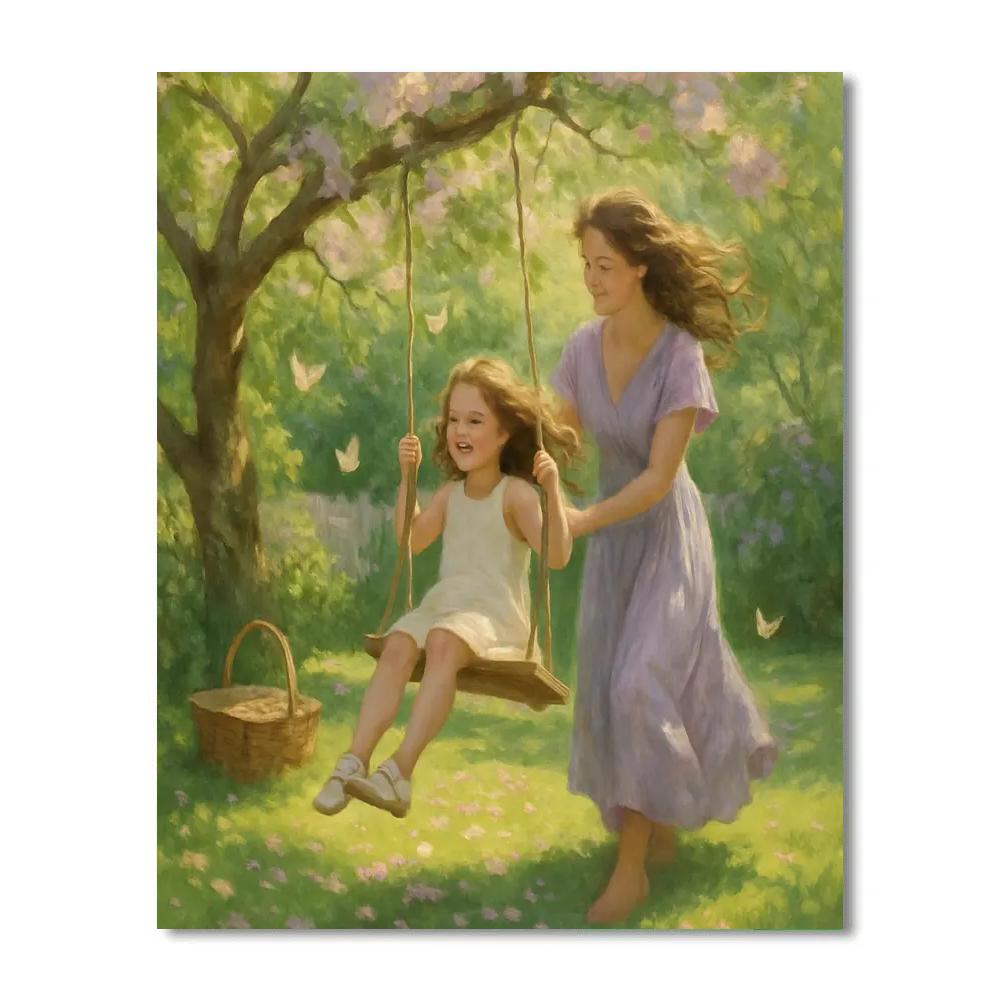 Garden Swing Whisper Number painting