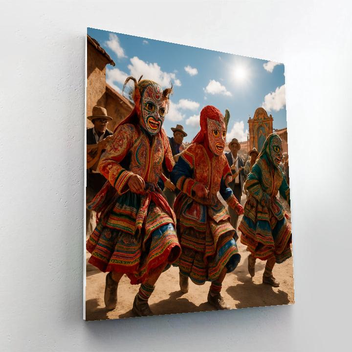 Carnaval De Oruro Folk Dance Paint by numbers art