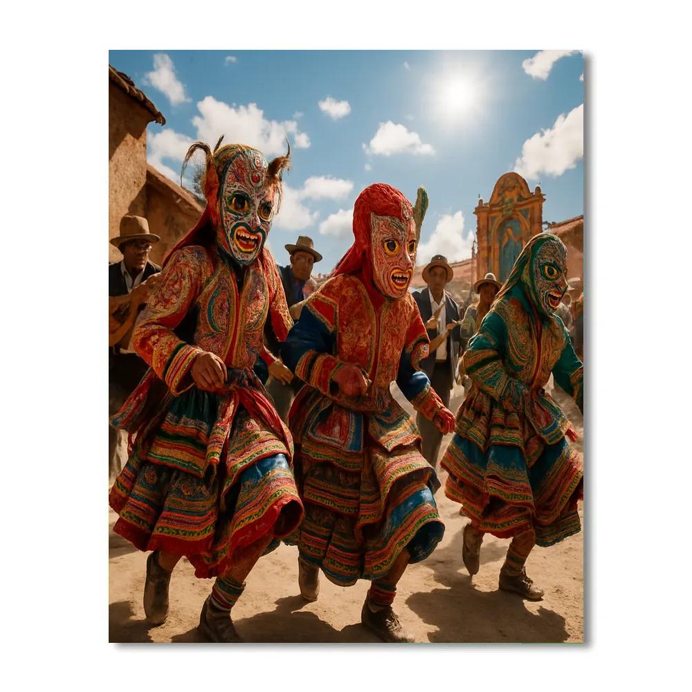Carnaval De Oruro Folk Dance Paint by numbers art