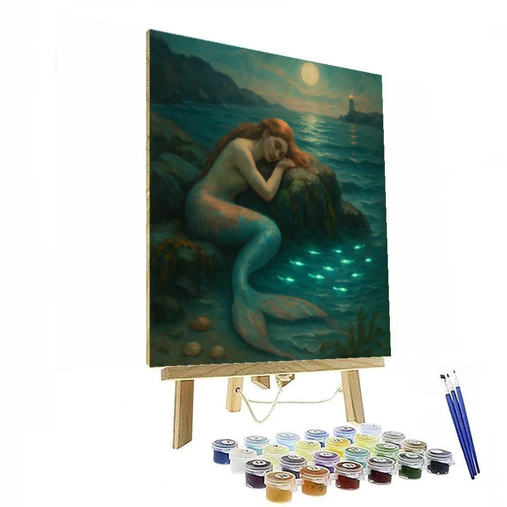 Mermaid Tidewhisper Cove Number painting