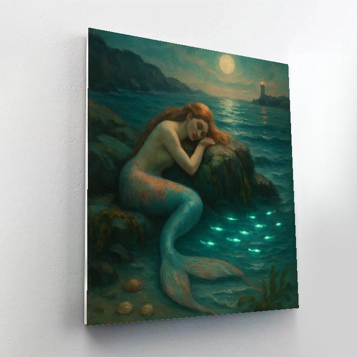 Mermaid Tidewhisper Cove Number painting
