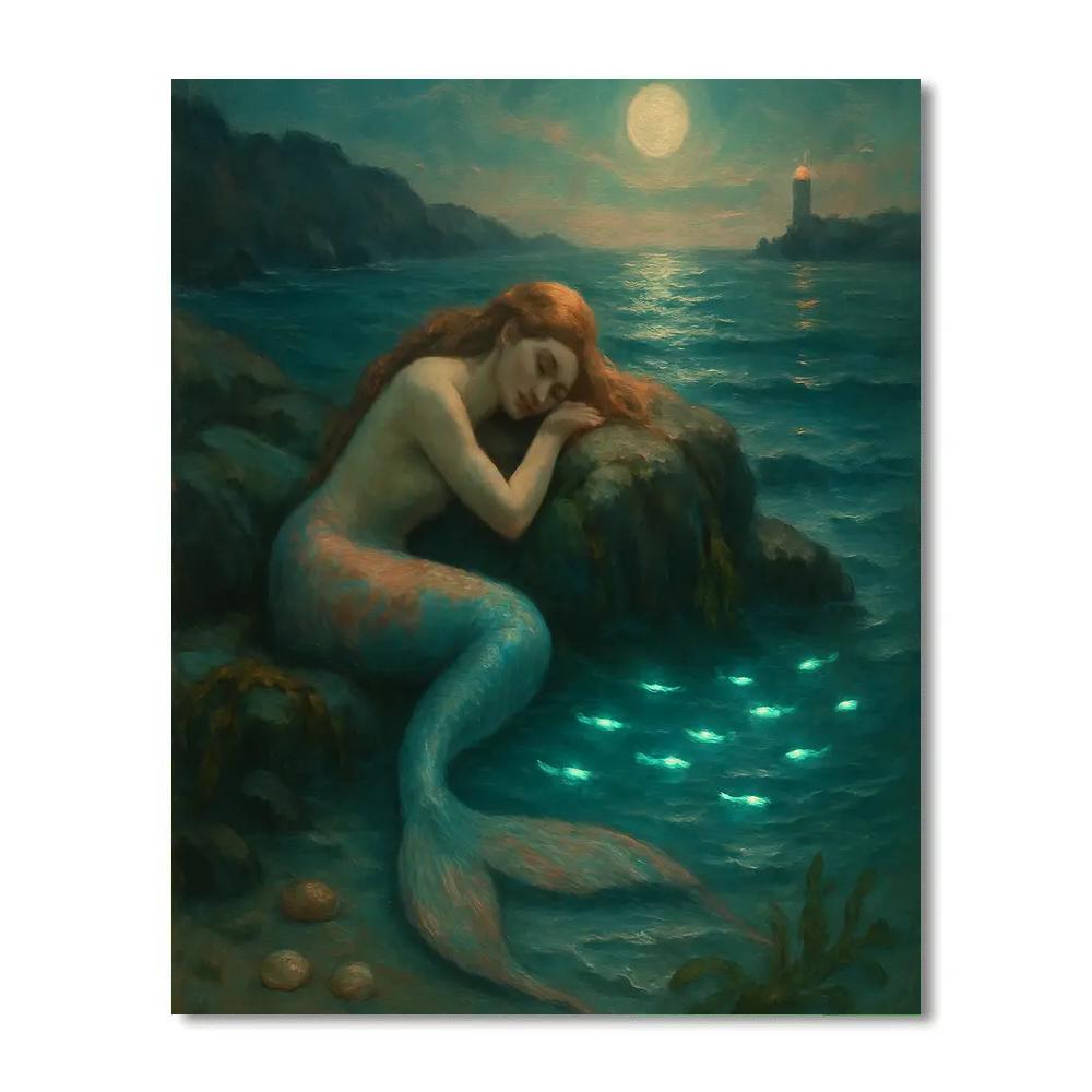 Mermaid Tidewhisper Cove Number painting