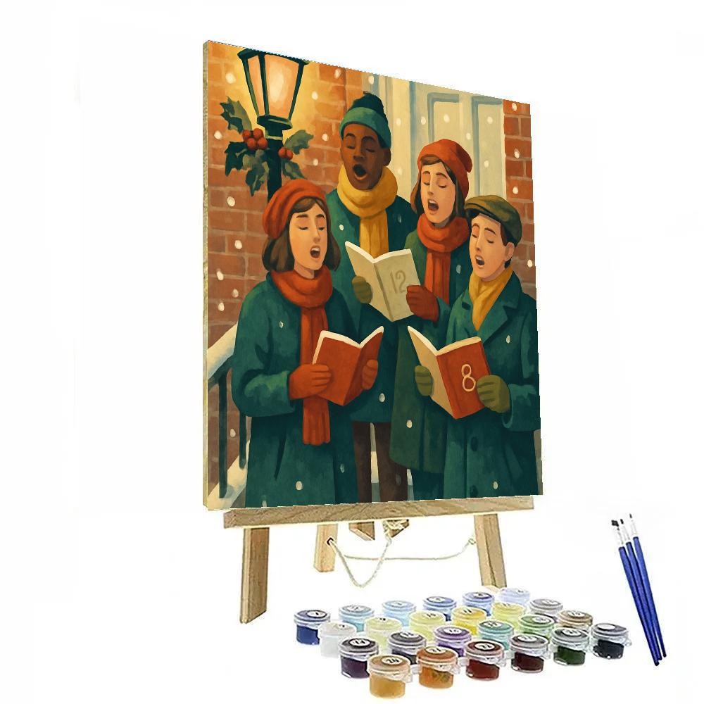Snowfront Singalong DIY paint by numbers