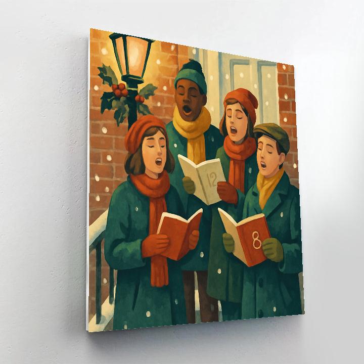 Snowfront Singalong DIY paint by numbers