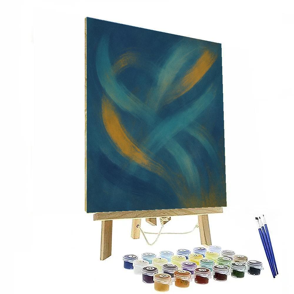 Abstract Chromatic Drift Painting by numbers kit