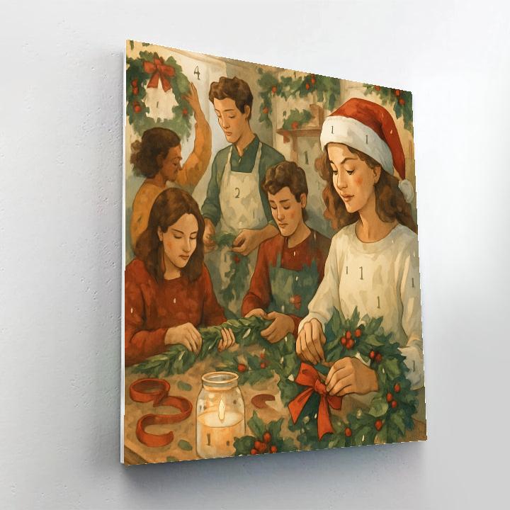 Wreath Workshop Cheer paint by color