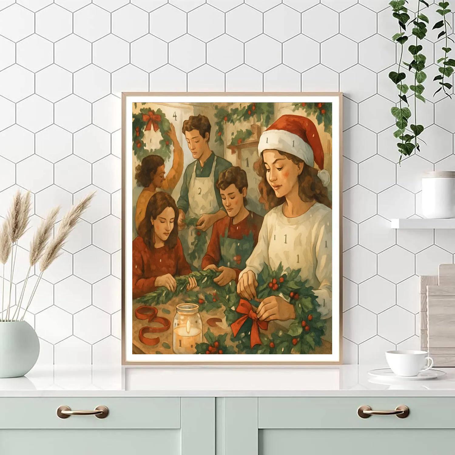 Wreath Workshop Cheer paint by color