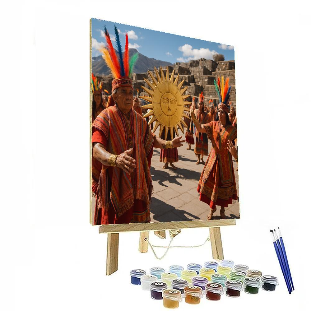 Inti Raymi Cusco Sun Ceremony Paint by numbers art