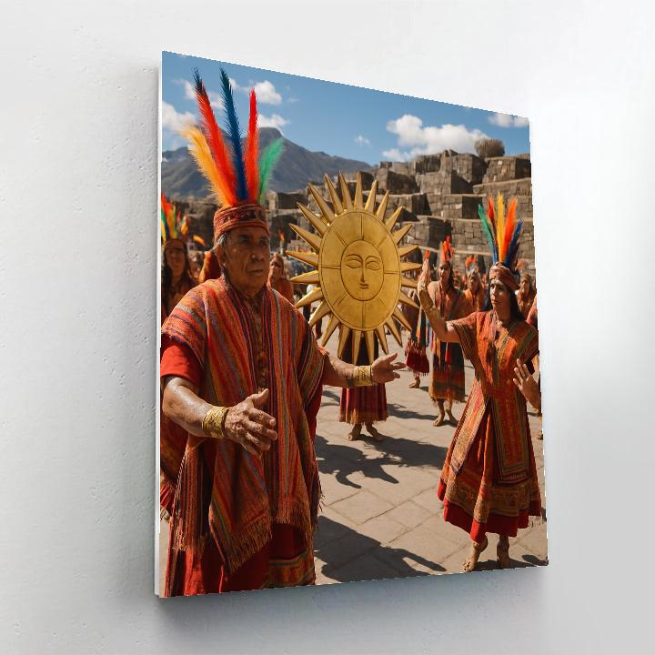 Inti Raymi Cusco Sun Ceremony Paint by numbers art