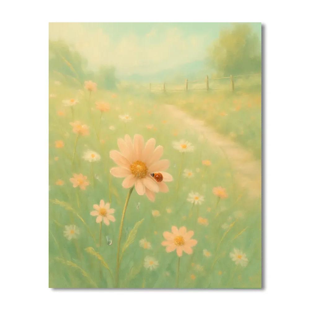 Flower Meadow Whisper Number painting