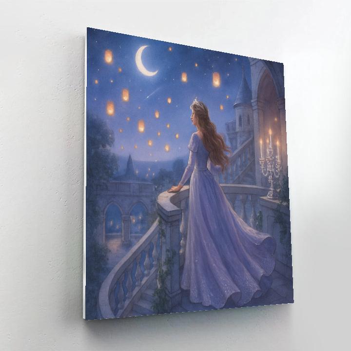 Princess Starlit Ballroom paint by number