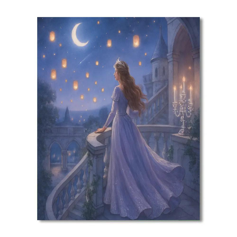 Princess Starlit Ballroom paint by number