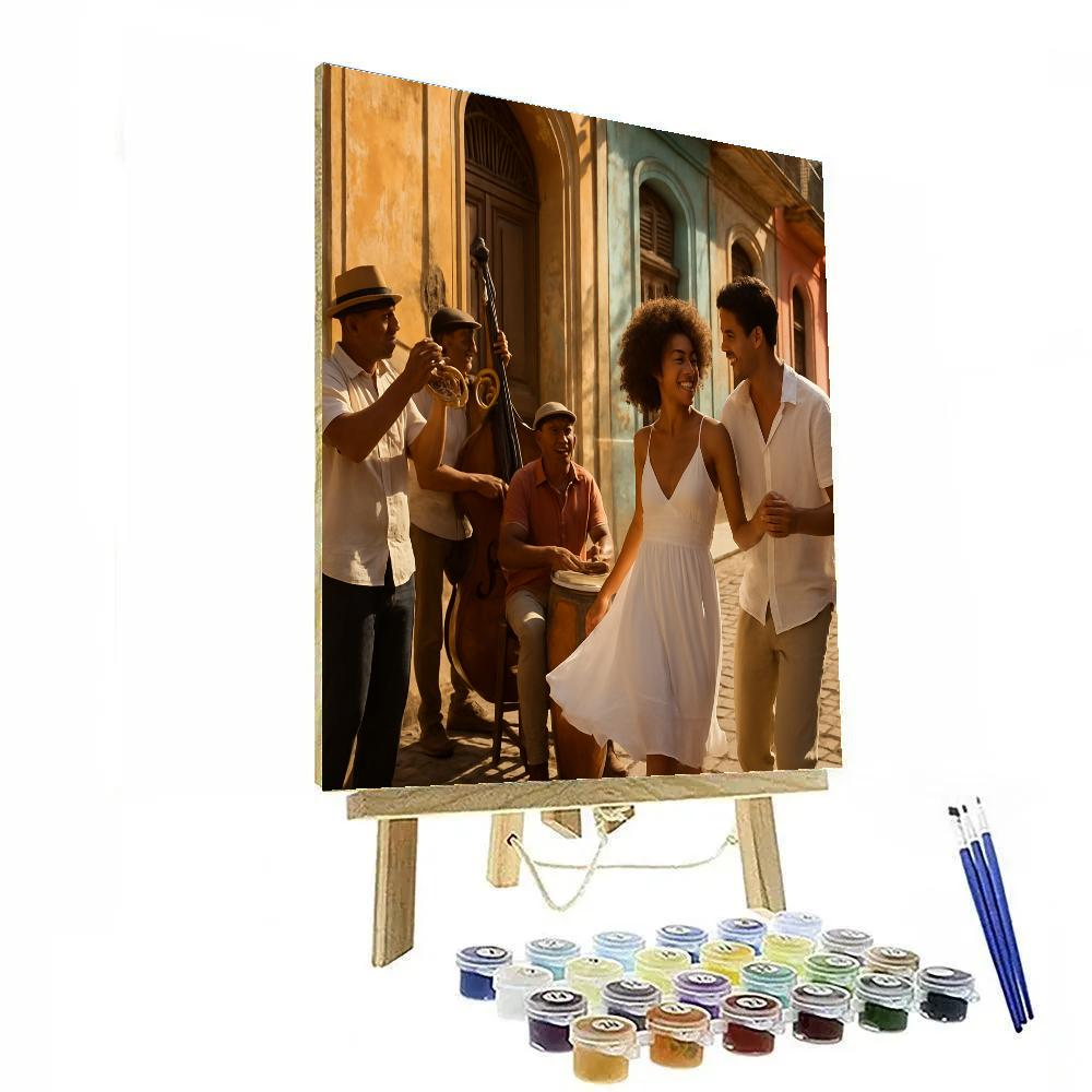Taste Of Havana Street Music Paint by numbers art