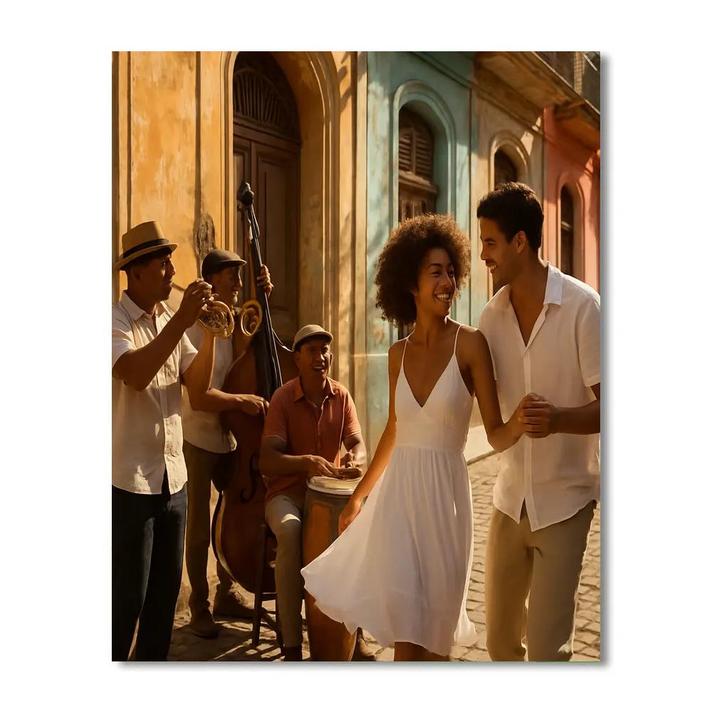 Taste Of Havana Street Music Paint by numbers art