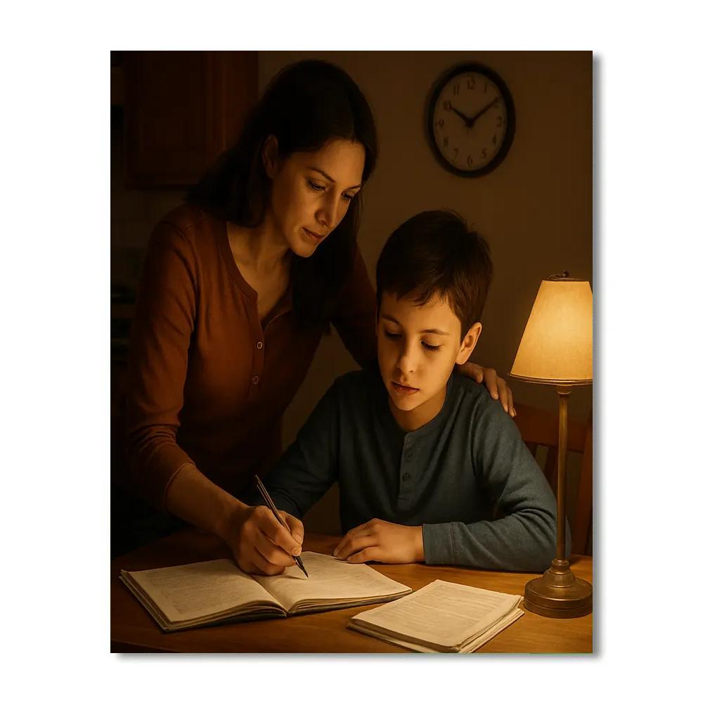 Homework Help Evening Light DIY paint by numbers