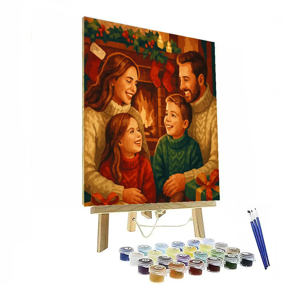 Candlelight Hearthside Joy paint by numbers