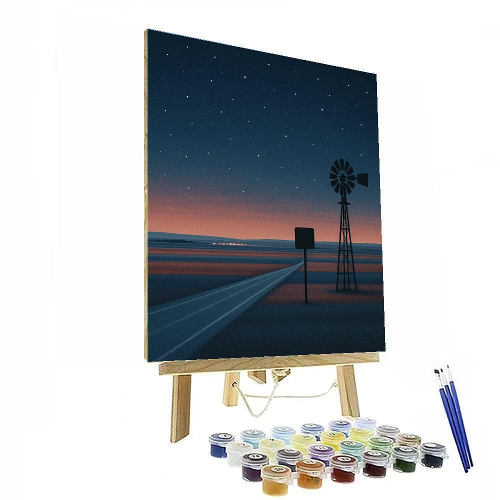 USA Starfield Horizon Paint by numbers art