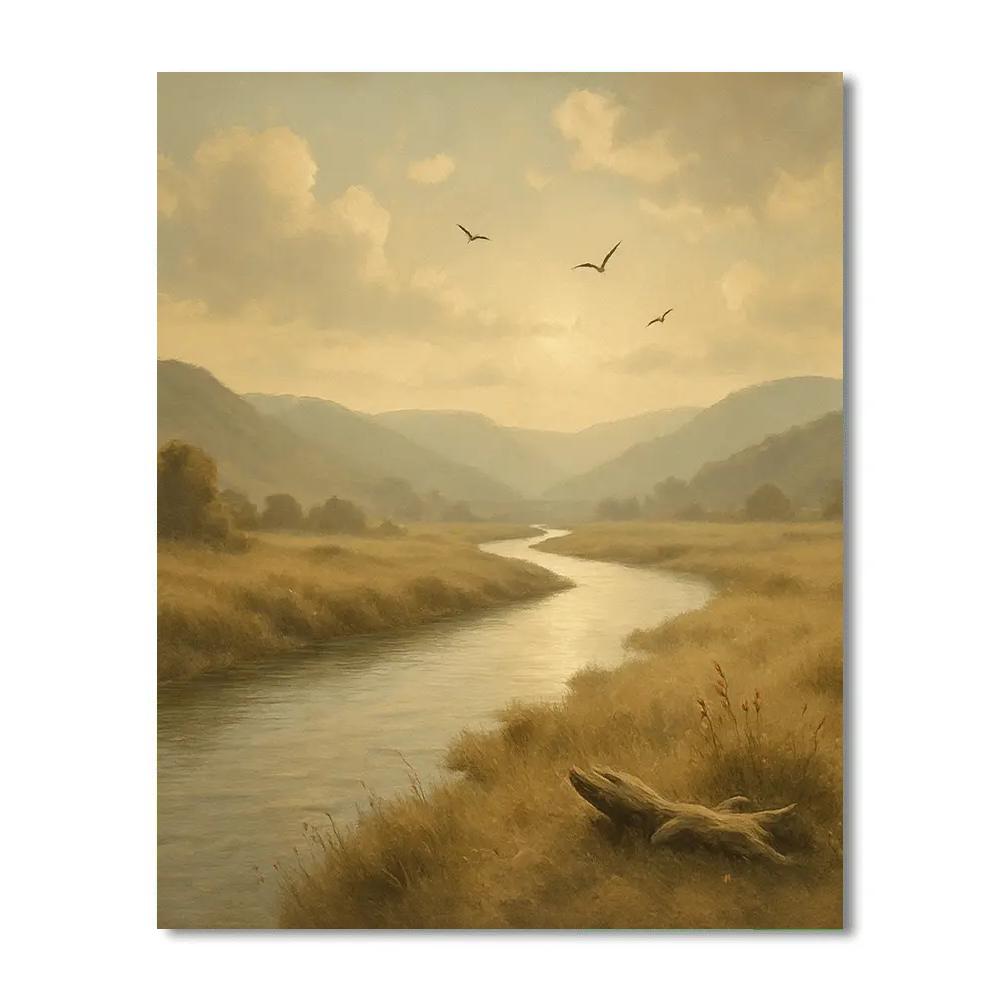 Landscape Valley Serenade Paint by numbers art