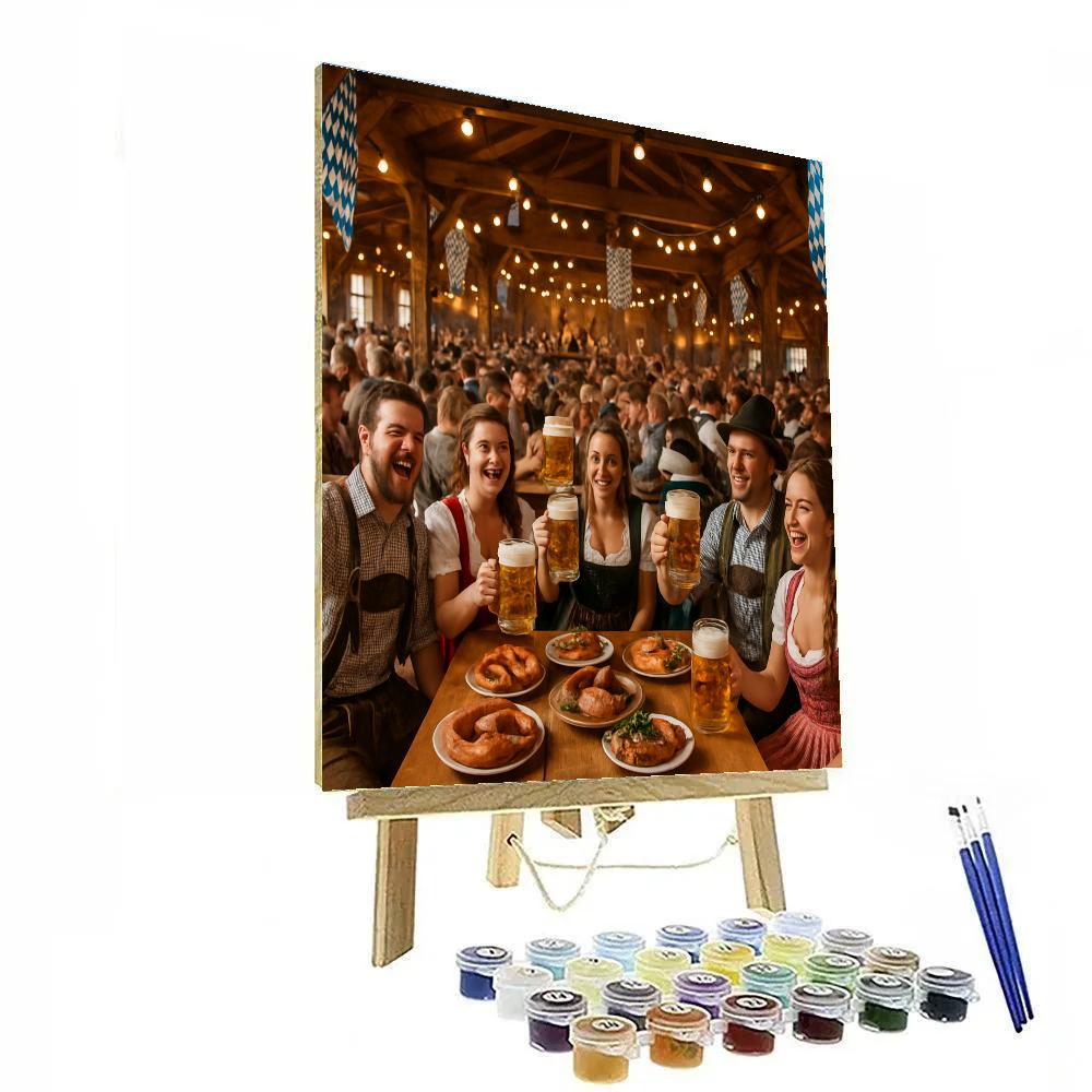 Oktoberfest Merriment In Munich Beer Tent Number painting