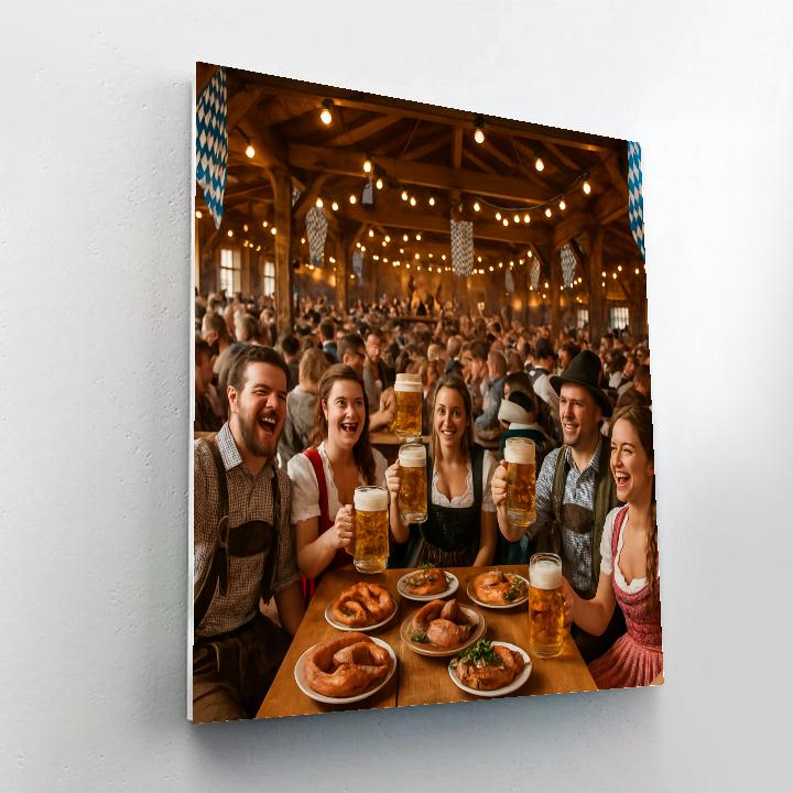 Oktoberfest Merriment In Munich Beer Tent Number painting