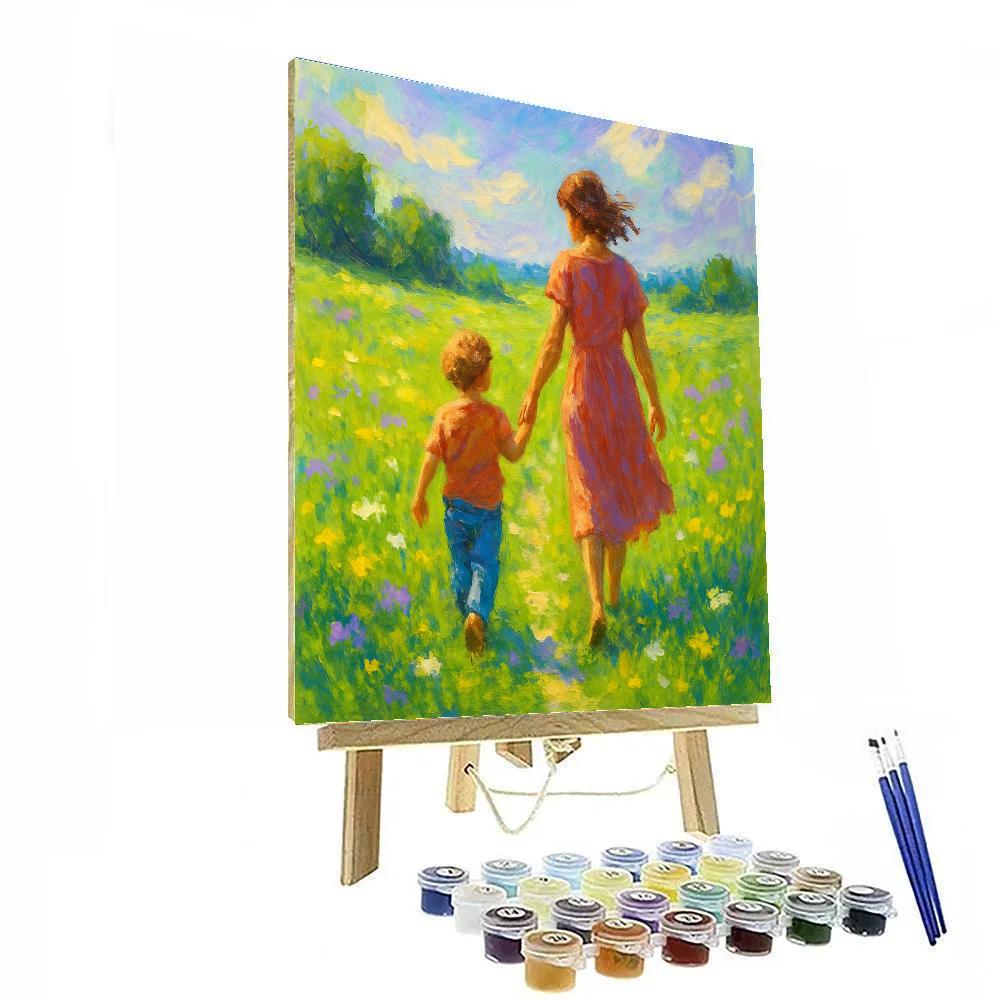 Spring Meadow Walk Together Numbered painting kits