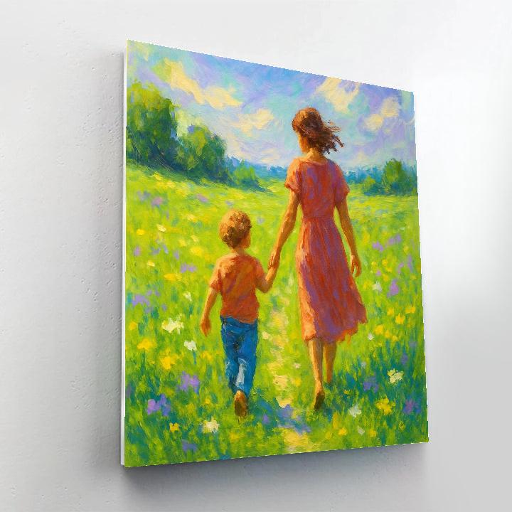 Spring Meadow Walk Together Numbered painting kits