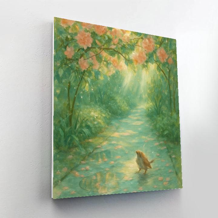 Floral Rainlight Canopy Numbered painting kits