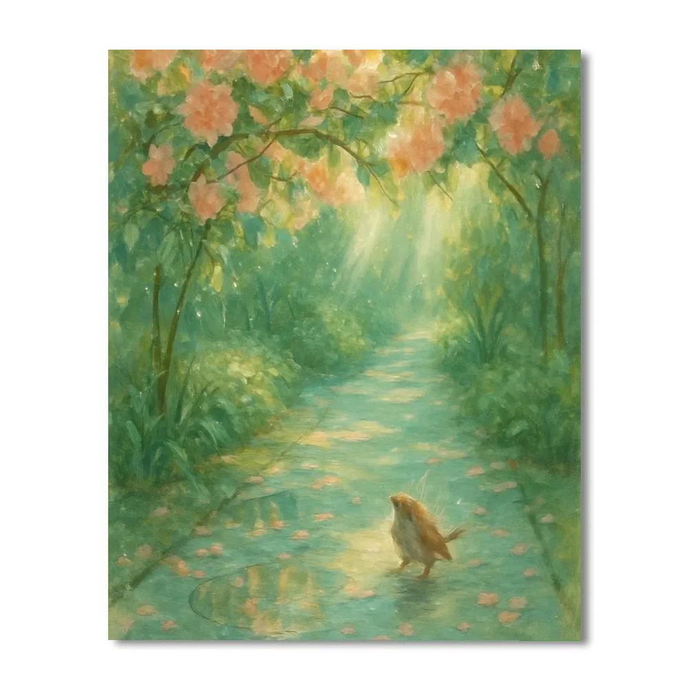 Floral Rainlight Canopy Numbered painting kits