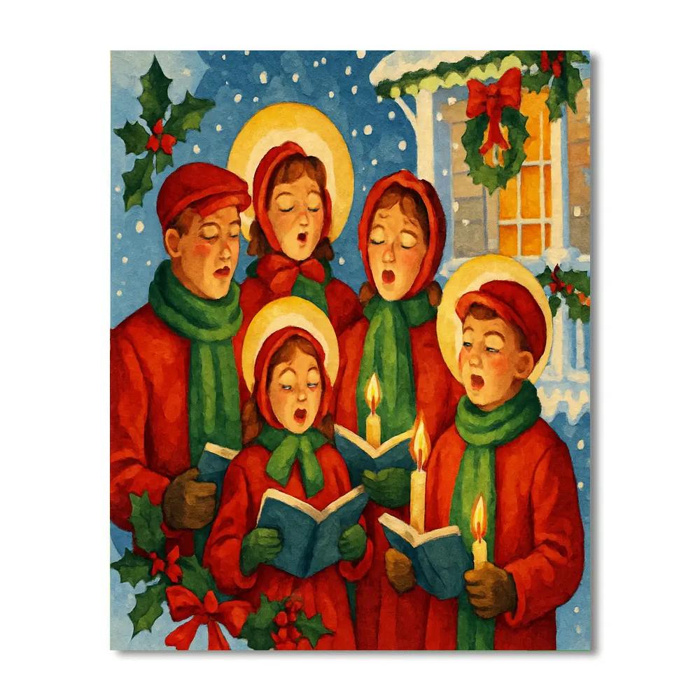 Joyful Noel Carols paint by numbers