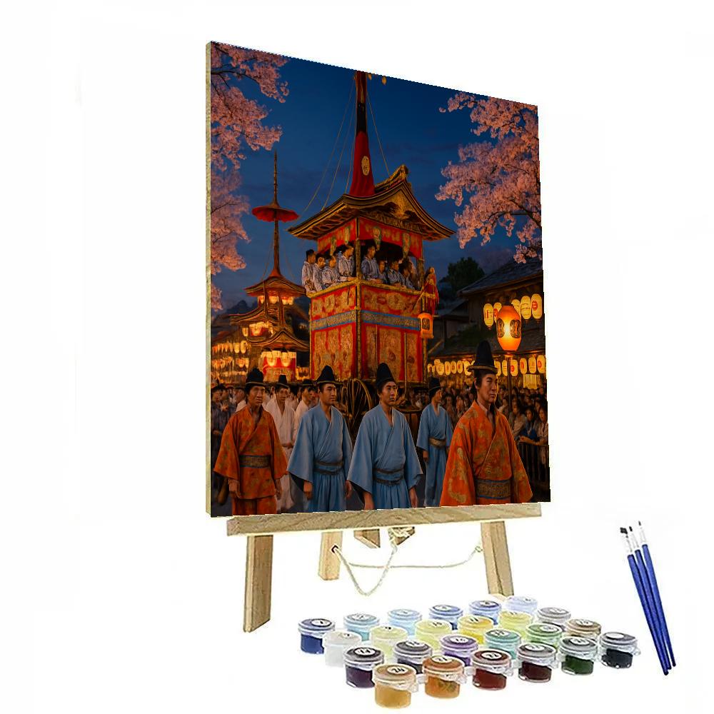 Gion Matsuri In Kyoto paint by number