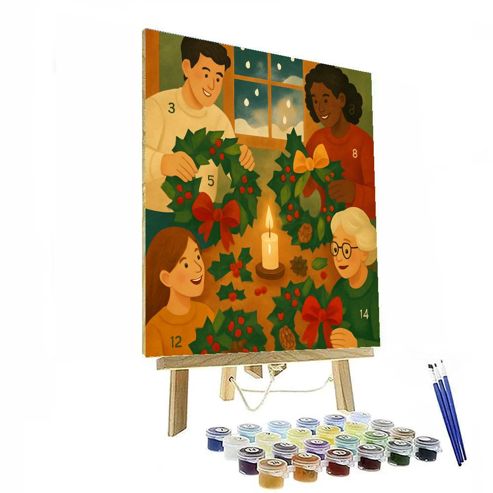 Wreath Workshop Wonder paint by color
