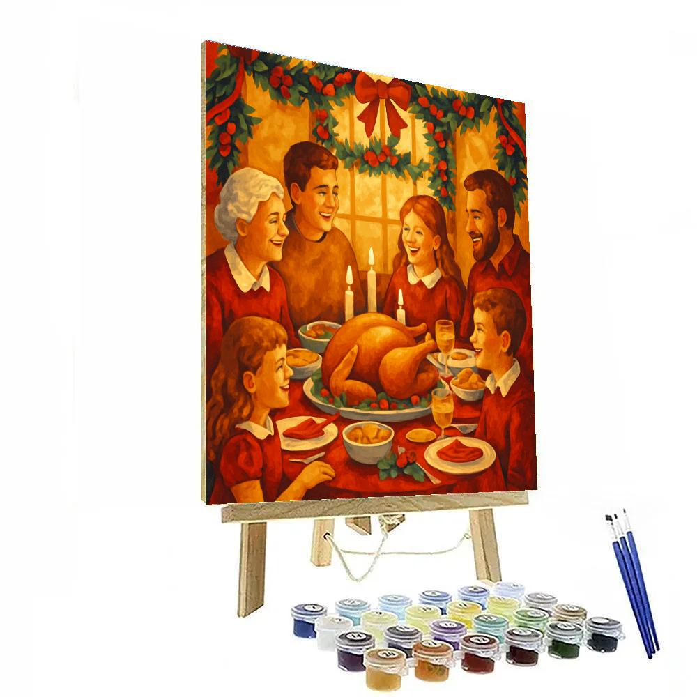 Holiday Harvest Feast DIY paint by numbers