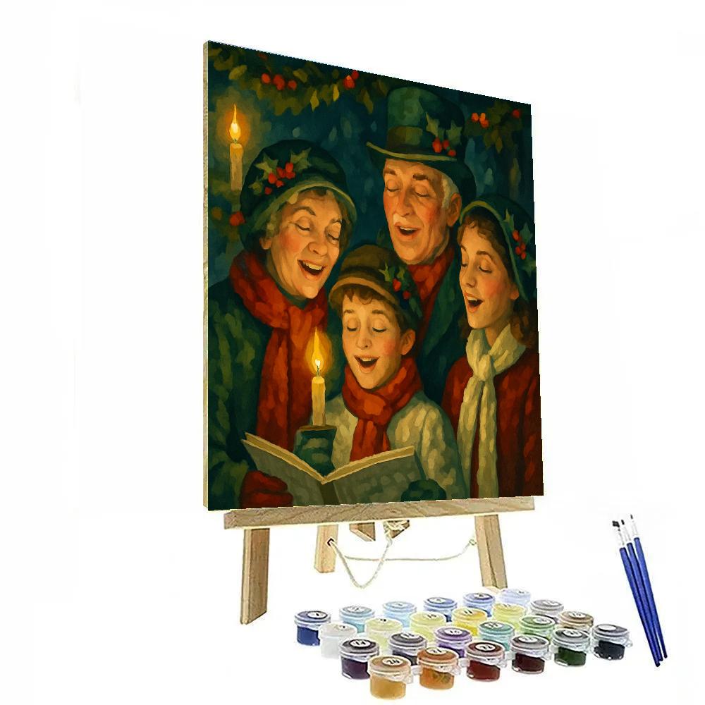 Joyful Carol By Candlelight Numbered painting kits