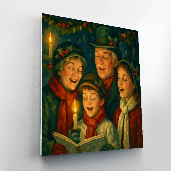 Joyful Carol By Candlelight Numbered painting kits