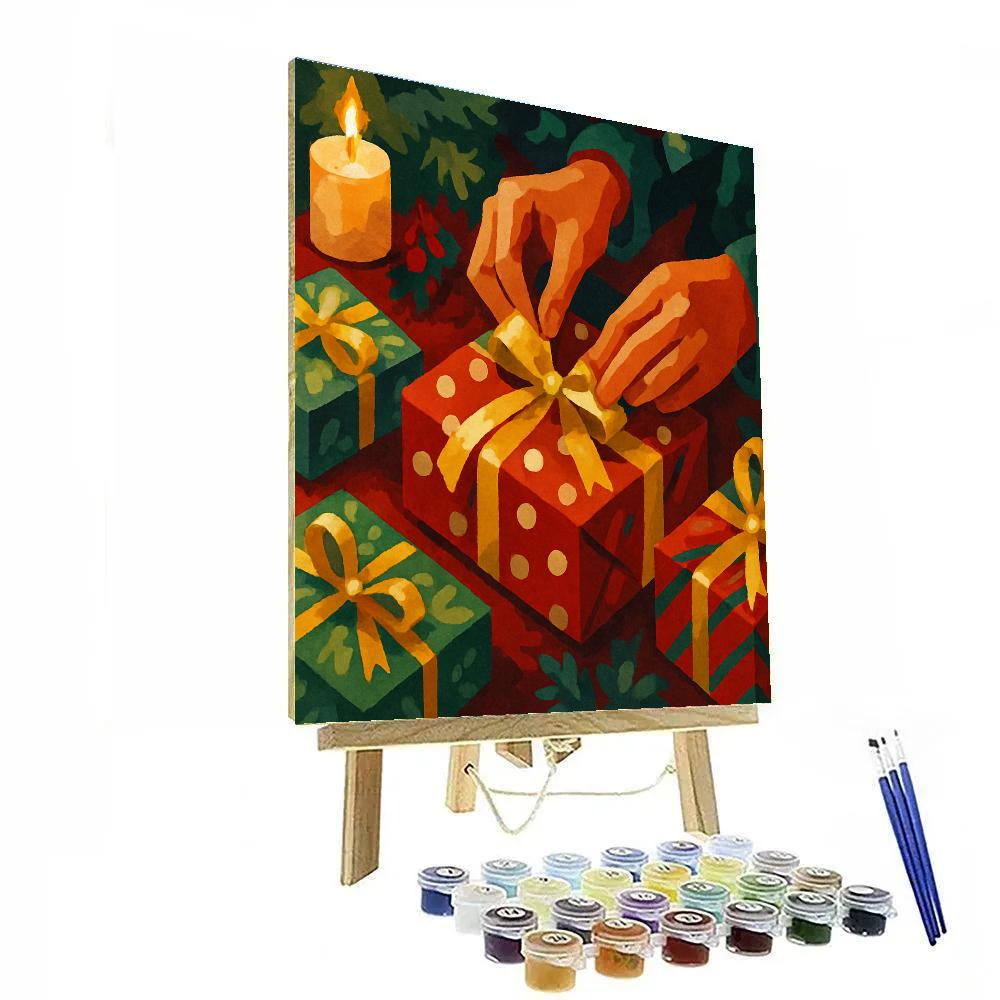 Gifts Wrapped With Love Paint by numbers art