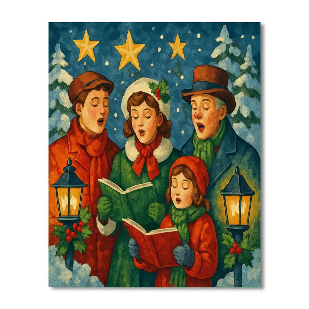 Twilight Starry Celebration paint by color