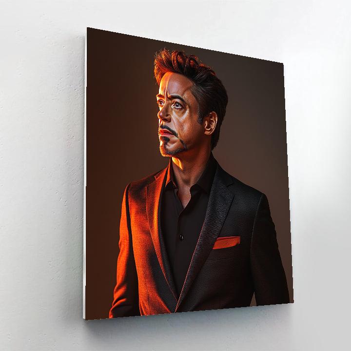 Robert Downey Jr: Forging The Iron Mind Of Innovation paint by color