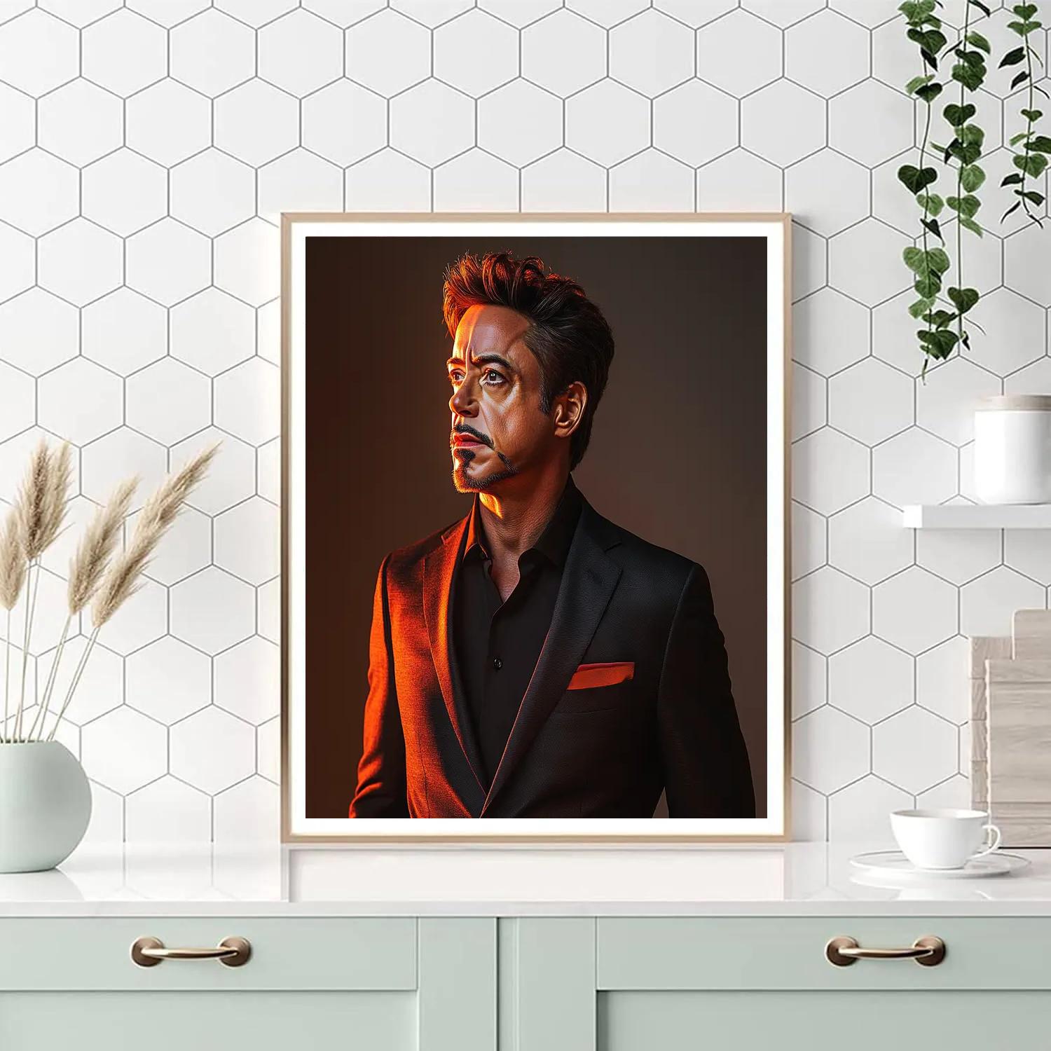 Robert Downey Jr: Forging The Iron Mind Of Innovation paint by color