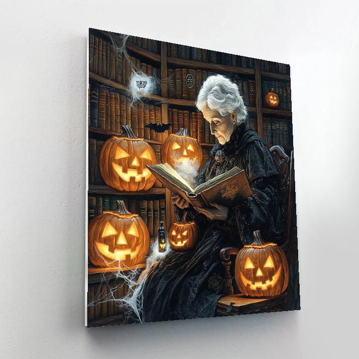 Lantern Librarian Of Hollow Stacks paint by numbers