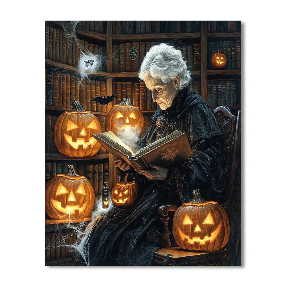 Lantern Librarian Of Hollow Stacks paint by numbers