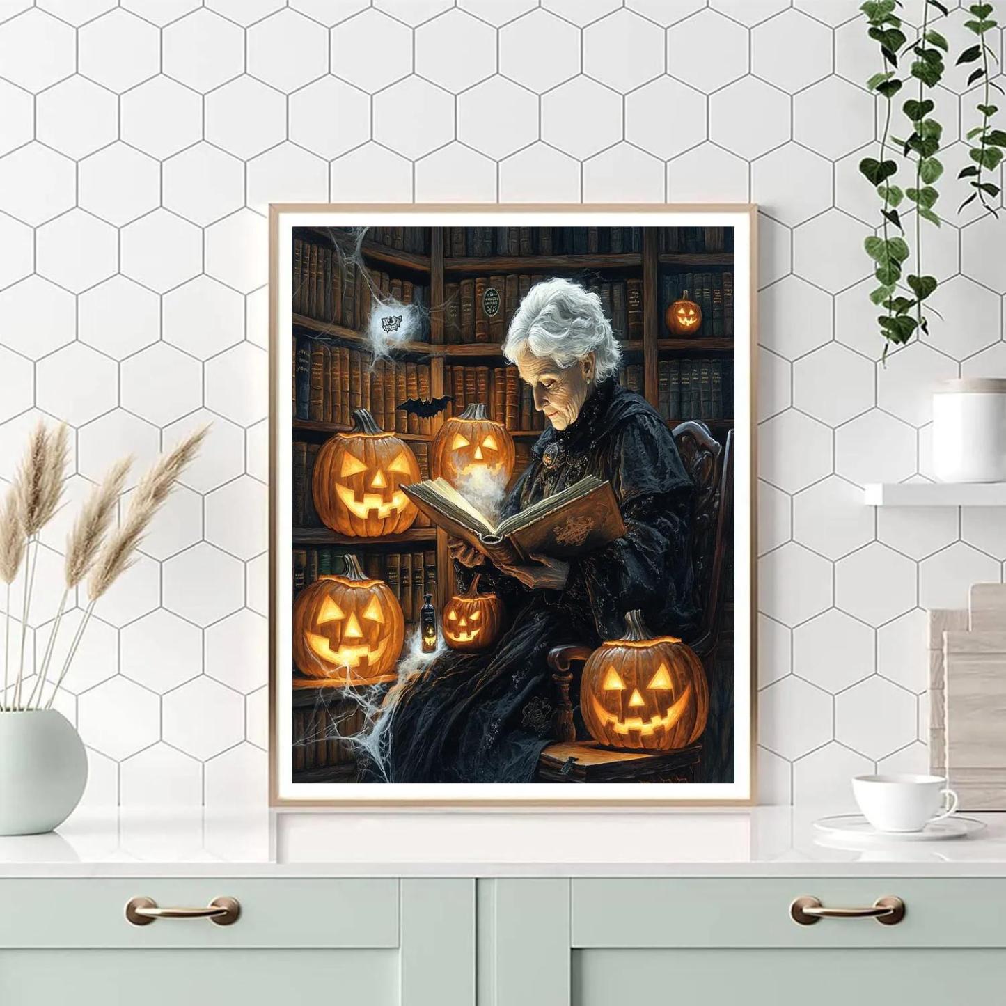 Lantern Librarian Of Hollow Stacks paint by numbers